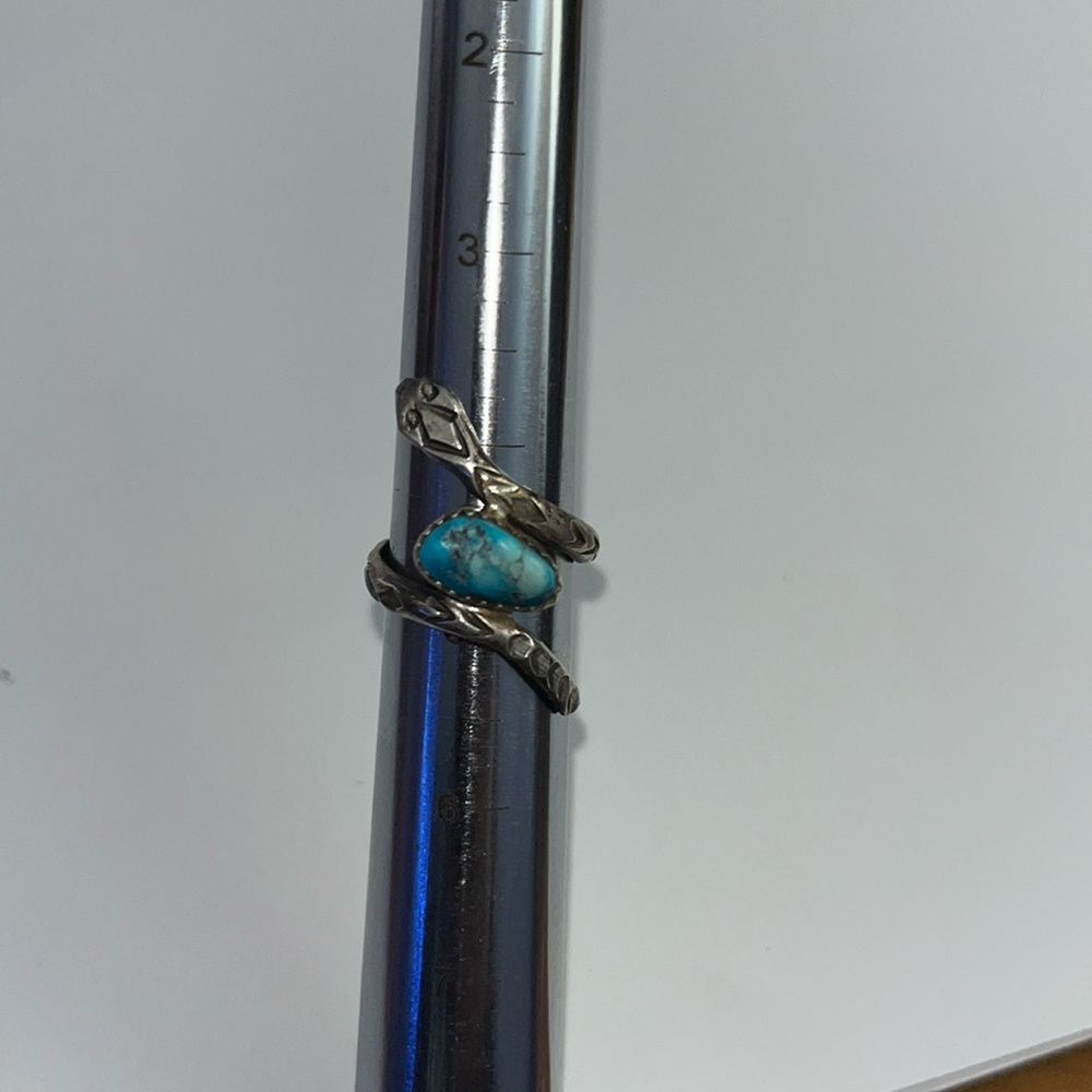 Turquoise Snake ring 5.75